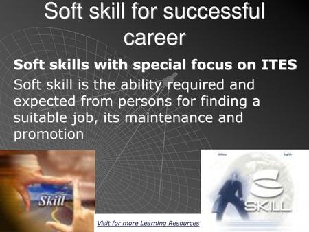 Soft skill for successful career
