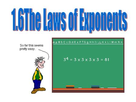 1.6The Laws of Exponents.