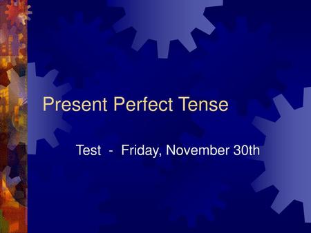 Test - Friday, November 30th