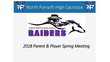 2018 Parent & Player Spring Meeting
