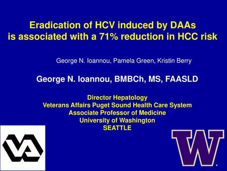 Eradication of HCV induced by DAAs