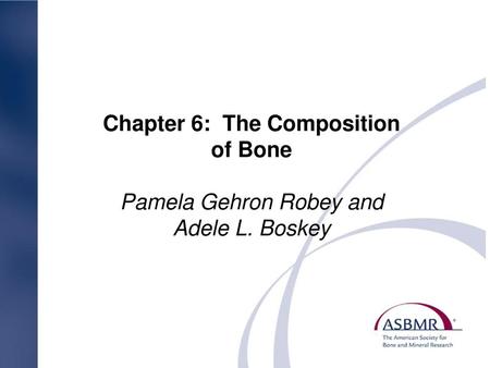 Chapter 6: The Composition of Bone
