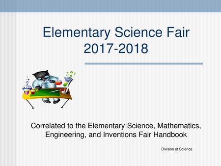 Elementary Science Fair