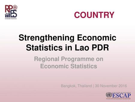Strengthening Economic Statistics in Lao PDR