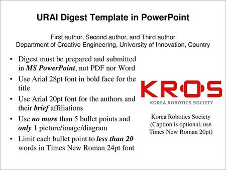 URAI Digest Template in PowerPoint