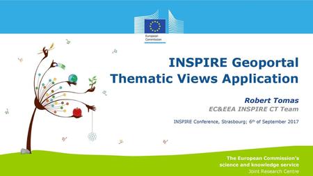 INSPIRE Geoportal Thematic Views Application