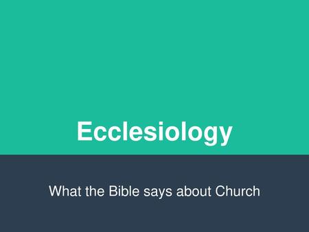 What the Bible says about Church
