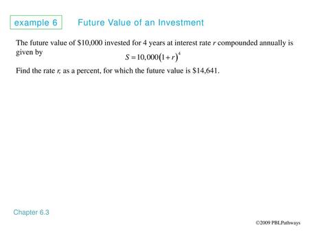 Future Value of an Investment