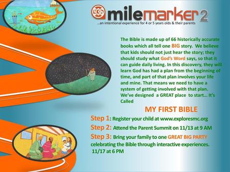 2 MY FIRST BIBLE Step 1: Register your child at