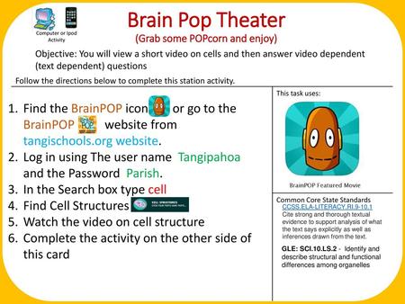 Brain Pop Theater (Grab some POPcorn and enjoy)