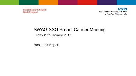 SWAG SSG Breast Cancer Meeting
