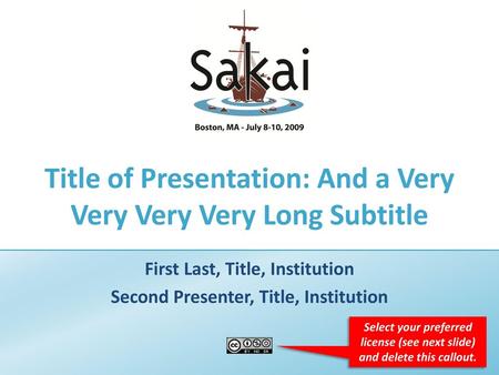 Title of Presentation: And a Very Very Very Very Long Subtitle
