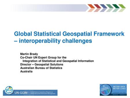 Global Statistical Geospatial Framework – interoperability challenges