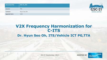 V2X Frequency Harmonization for C-ITS