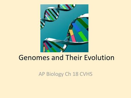 Genomes and Their Evolution
