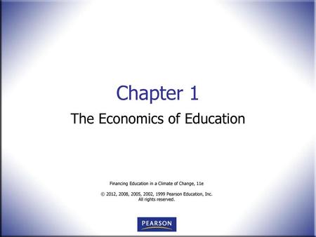 The Economics of Education