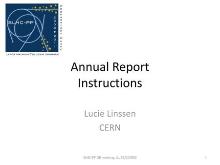 Annual Report Instructions