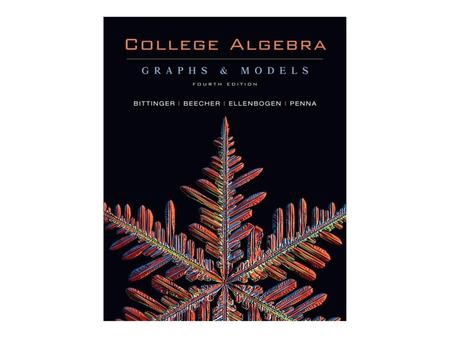 CHAPTER 1: Graphs, Functions, and Models