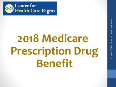 2018 Medicare Prescription Drug Benefit