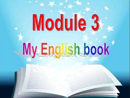 Module 3 My English book.