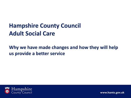 Hampshire County Council Adult Social Care