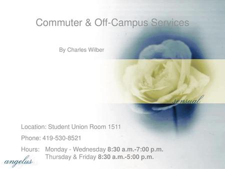 Commuter & Off-Campus Services