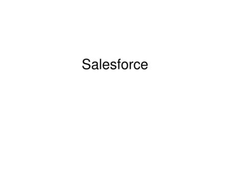 Salesforce.