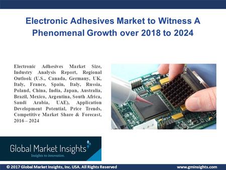 © 2017 Global Market Insights, Inc. USA. All Rights Reserved  Electronic Adhesives Market Size, Industry Analysis Report, Regional Outlook.