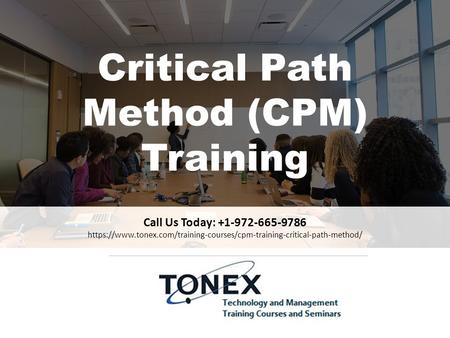 Critical Path Method (CPM) Training
