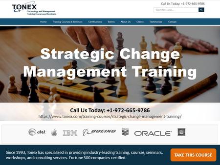 Strategic Change Management Training 