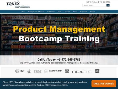 Product Management Bootcamp Training