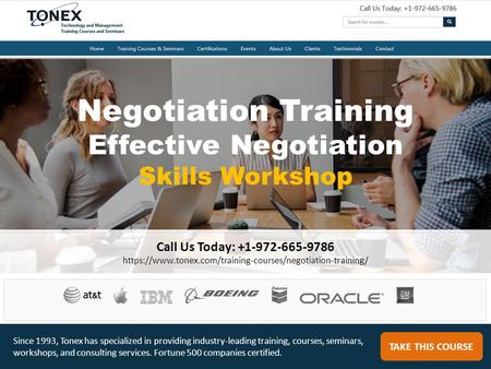 Negotiation Training Effective Negotiation Skills Workshop