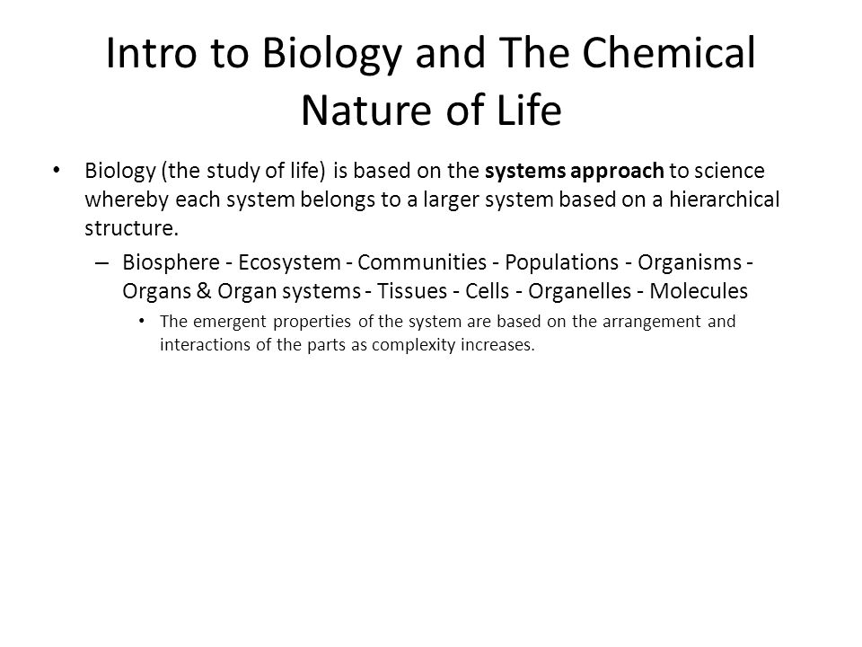 What is chemical nature