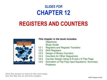 SLIDES FOR CHAPTER 12 REGISTERS AND COUNTERS