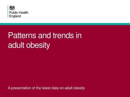 Patterns and trends in adult obesity