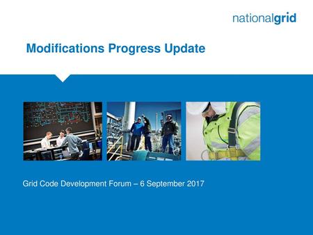 Grid Code Development Forum – 6 September 2017