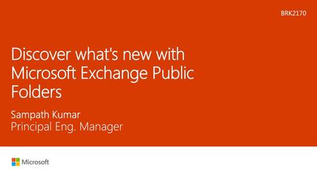 Discover what's new with Microsoft Exchange Public Folders