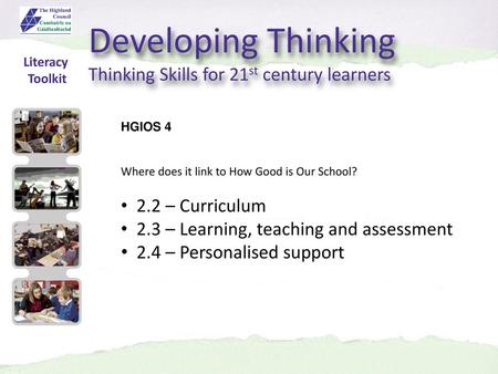Developing Thinking Thinking Skills for 21st century learners
