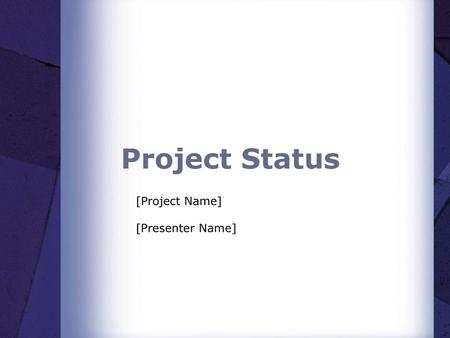 [Project Name] [Presenter Name]