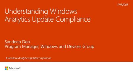 Understanding Windows Analytics Update Compliance