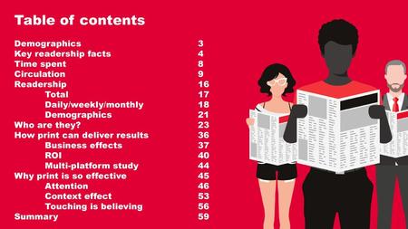 Table of contents Demographics 3 Key readership facts 4 Time spent 8
