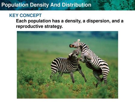 Population density is the number of individuals that live in a defined area.