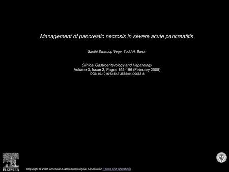 Management of pancreatic necrosis in severe acute pancreatitis