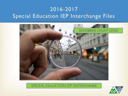 Special Education IEP Interchange Files