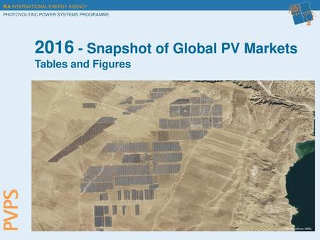 Snapshot of Global PV Markets