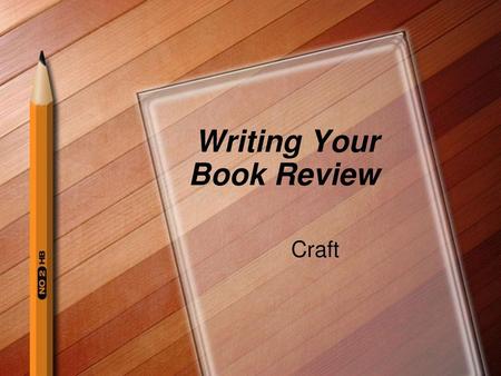 Writing Your Book Review