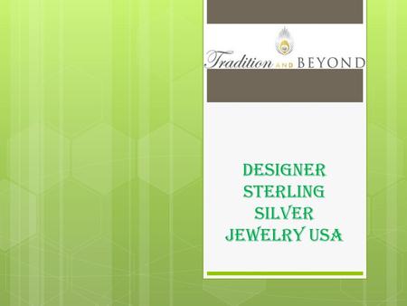 Designer sterling Silver jewelry USA