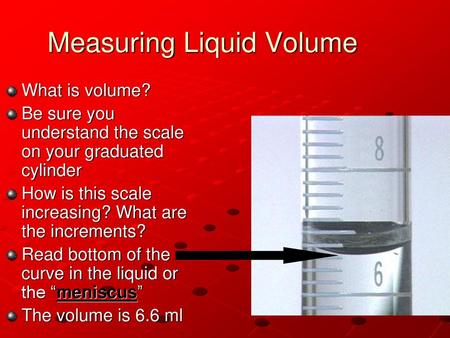 Measuring Liquid Volume