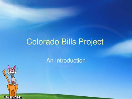 Colorado Bills Project