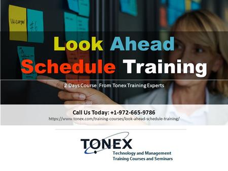Look Ahead Schedule Training 2 Days Course From Tonex